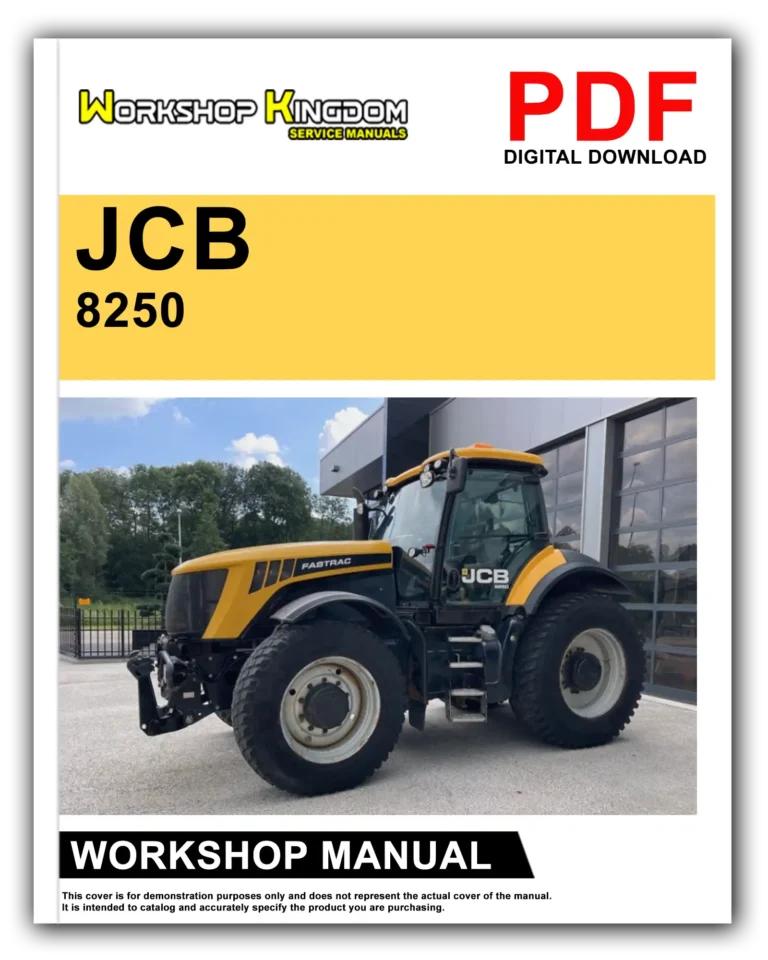 JCB 8250 FASTRAC Workshop Repair Service Manual – English – PDF Download
