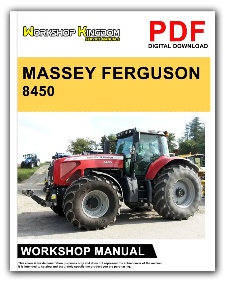 MASSEY FERGUSON 8450 8460 8470 8480 Workshop Repair Service Manual – English – PDF Download