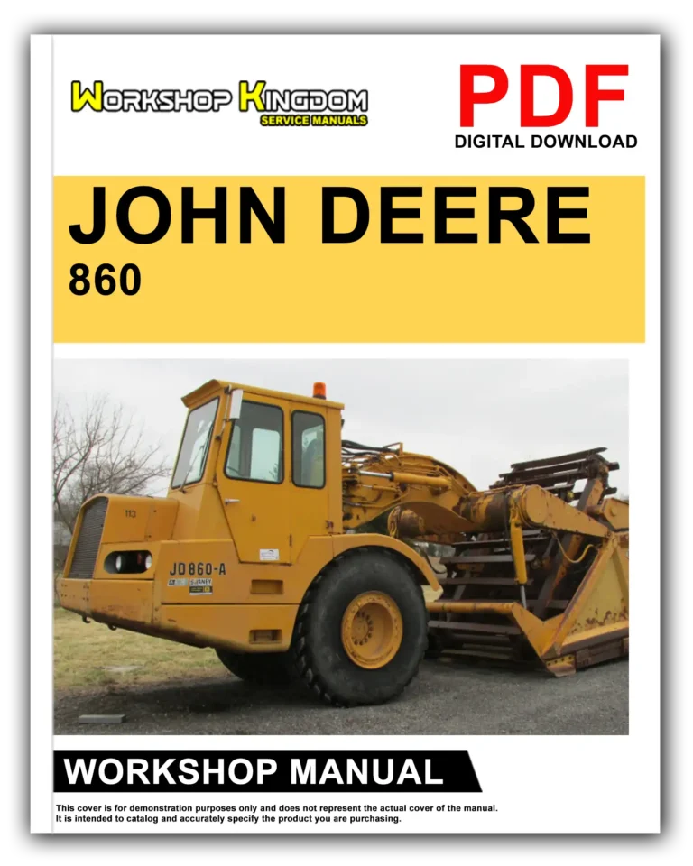 JOHN DEERE 860 860A Workshop Repair Service Manual – English – PDF Download