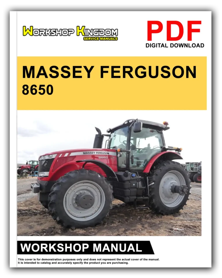 MASSEY FERGUSON 8650 8660 8670 8680 8690 Workshop Repair Service Manual – English – PDF Download