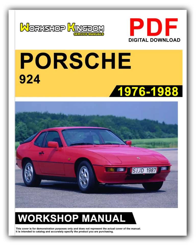 PORSCHE 924 (1976-1988) Workshop Repair Service Manual – English – PDF Download