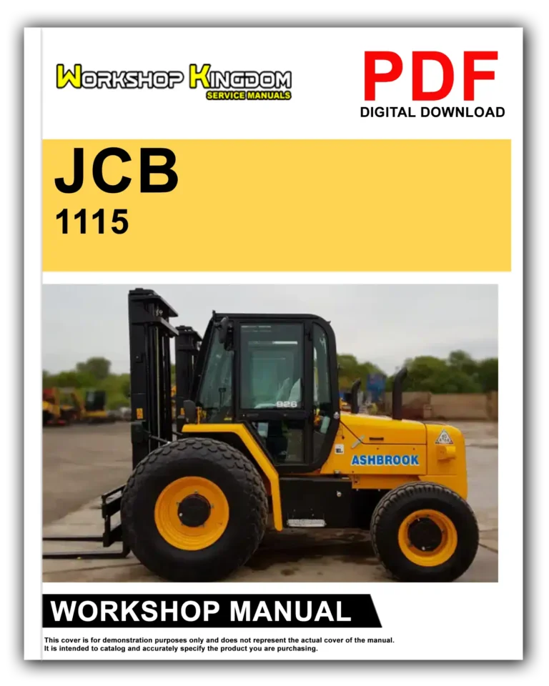 JCB 1115 1115S 1125 1135 Workshop Repair Service Manual – English – PDF Download