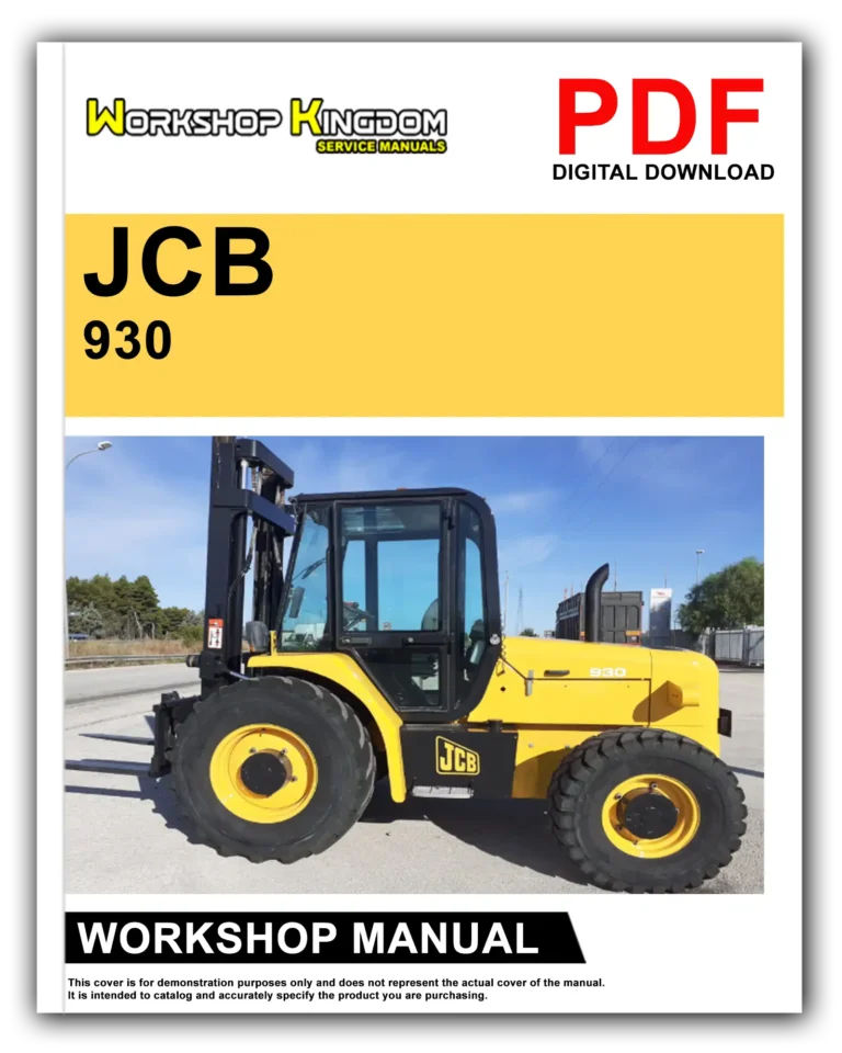 JCB 926 930 940 950  Workshop Repair Service Manual – English – PDF Download
