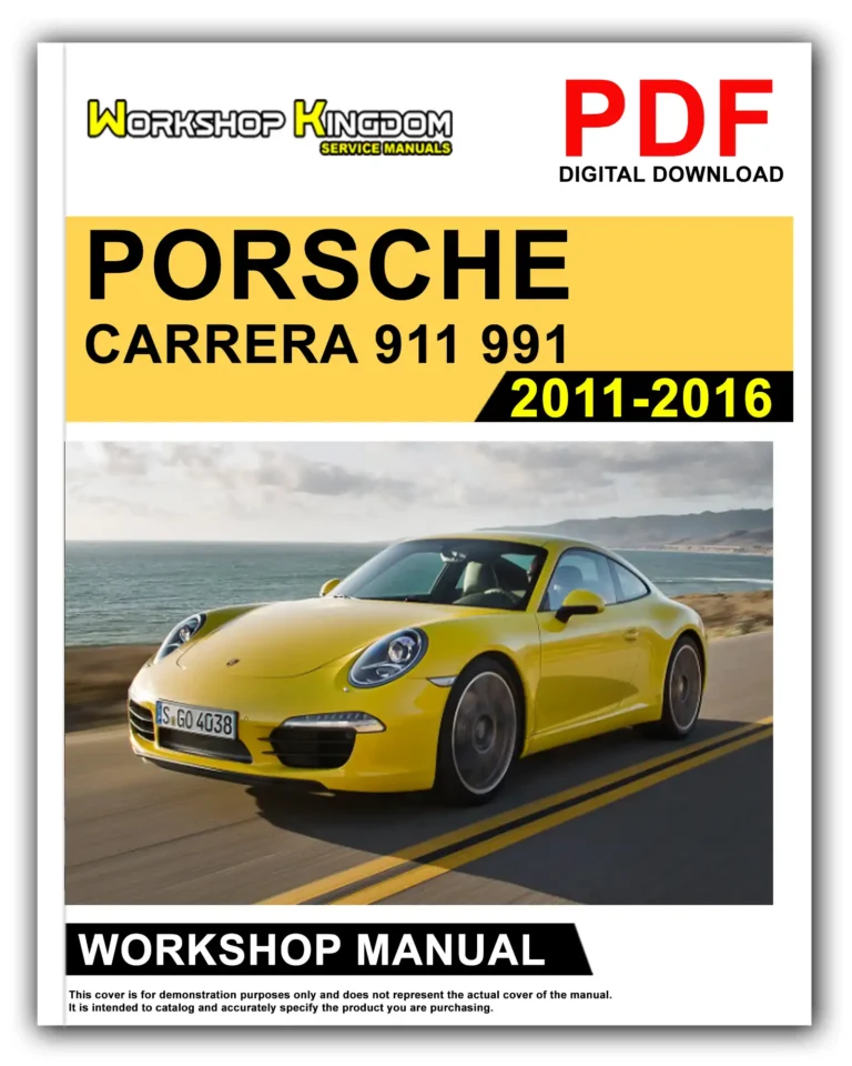 PORSCHE CARRERA 911 991 (2011-2016) Workshop Repair Service Manual – English – PDF Download