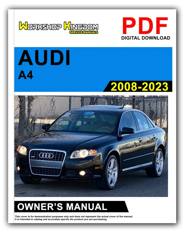 AUDI A4 (2008-2023) Owner’s Manual – English – PDF Download