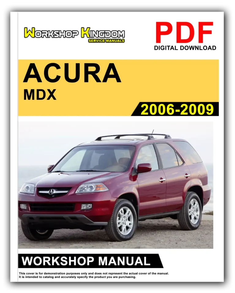 ACURA MDX (2006-2009) Workshop Repair Service Manual – English – PDF Download