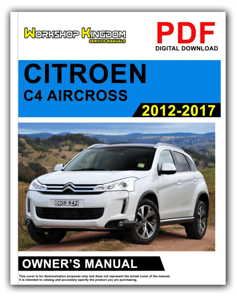 CITROEN C4 AIRCROSS (2012-2017) Owner’s Manual – English – PDF Download