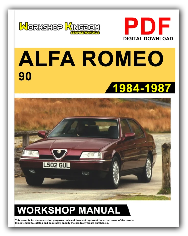ALFA ROMEO 90 (1984-1987) Workshop Repair Service Manual – English – PDF Download