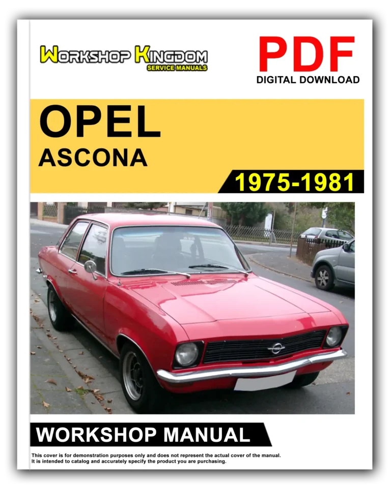 OPEL ASCONA (1975-1981) Workshop Repair Service Manual – English – PDF Download