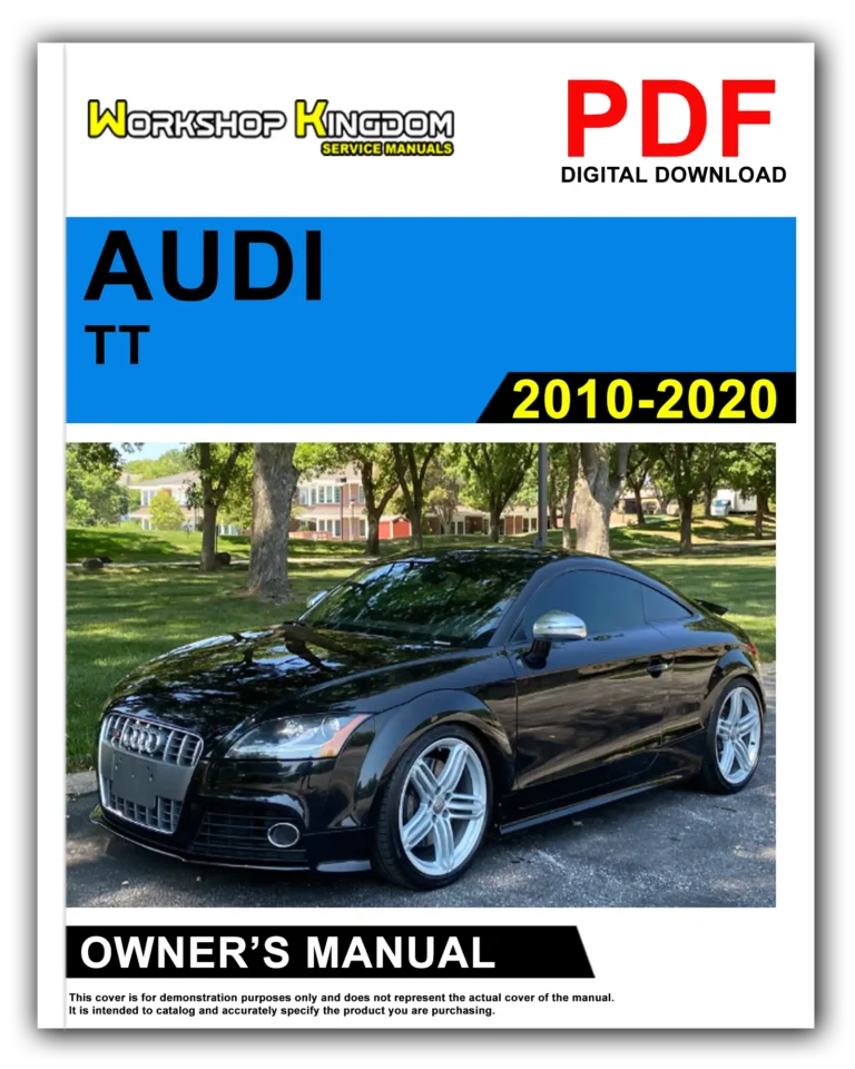 AUDI TT (2010-2020) Owner’s Manual – English – PDF Download