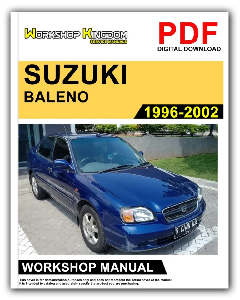 SUZUKI BALENO (1996-2002) Workshop Repair Service Manual – English – PDF Download