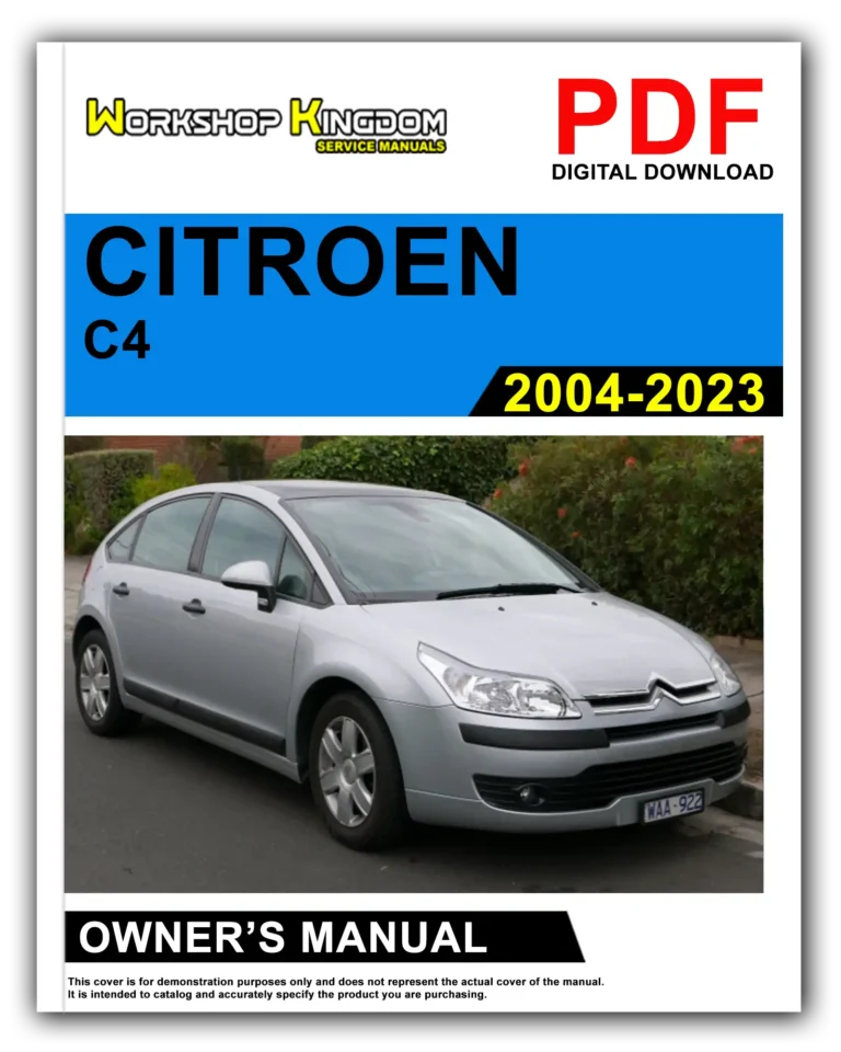 CITROEN C4 (2004-2023) Owner’s Manual – English – PDF Download