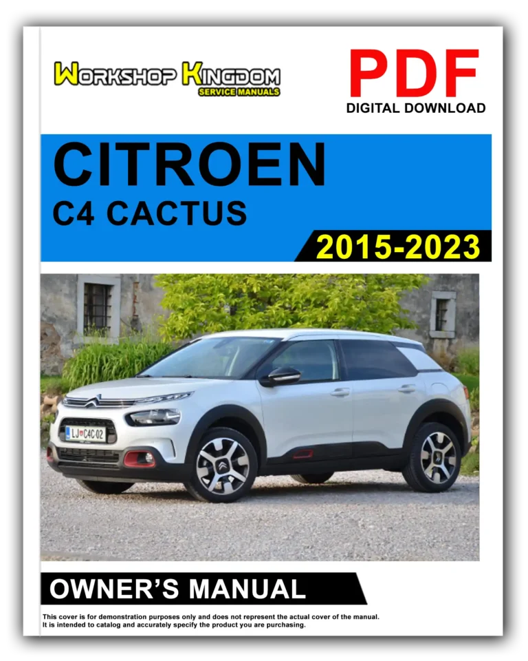 CITROEN C4 CACTUS (2015-2023) Owner’s Manual – English – PDF Download