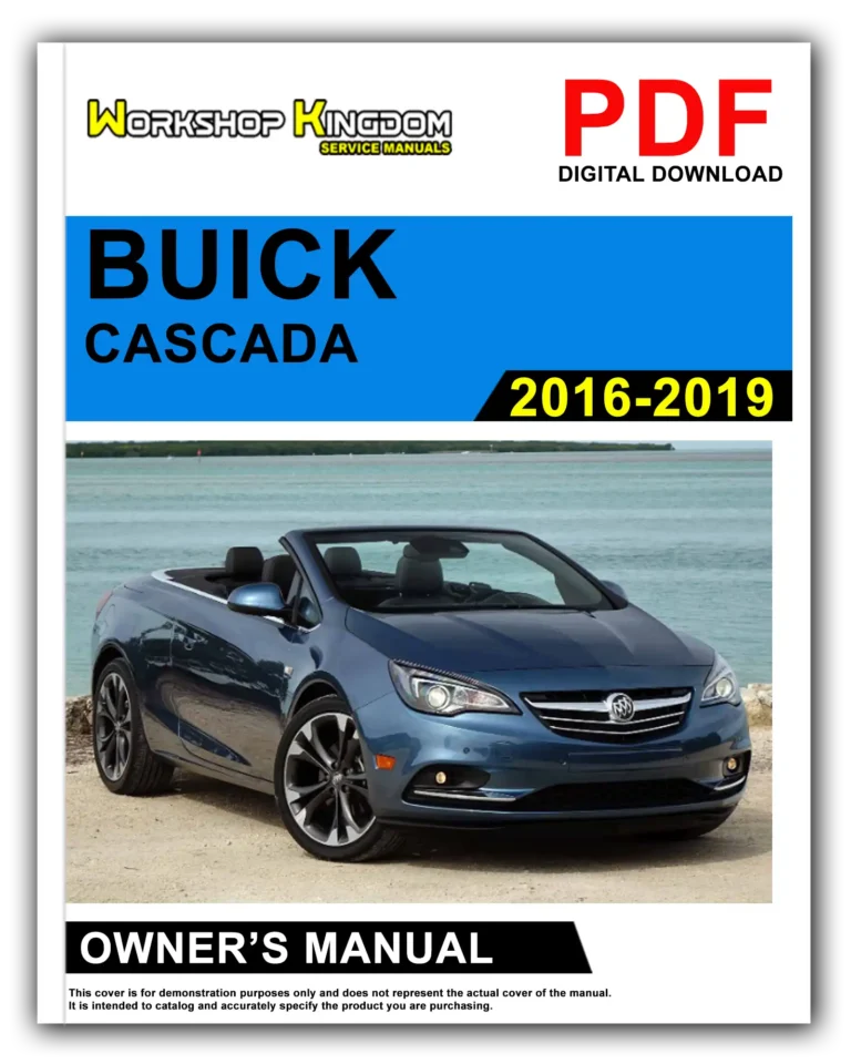 BUICK CASCADA (2016-2019) Owner’s Manual – English – PDF Download