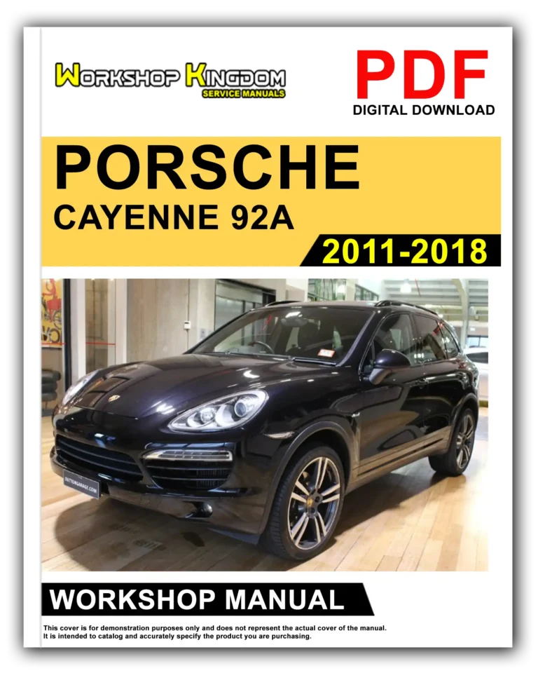 PORSCHE CAYENNE 92A (2011-2018) Workshop Repair Service Manual – English – PDF Download