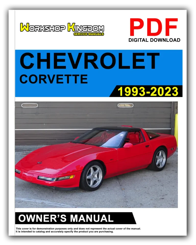 CHEVROLET CORVETTE (1993-2023) Owner’s Manual – English – PDF Download