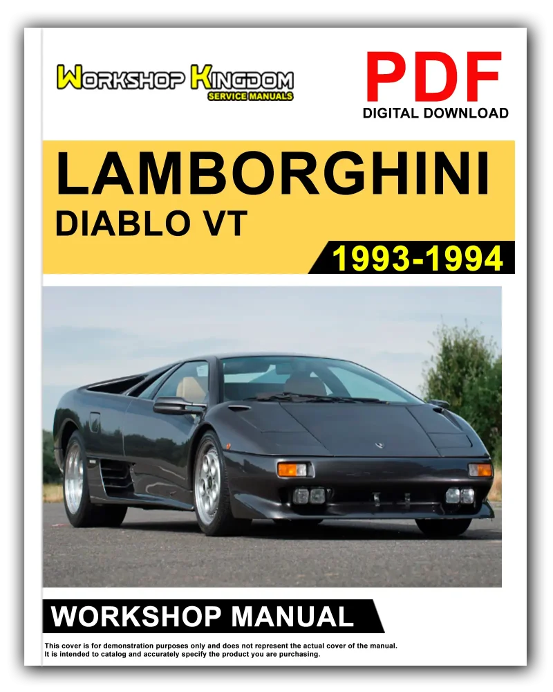 LAMBORGHINI DIABLO VT Workshop Manual