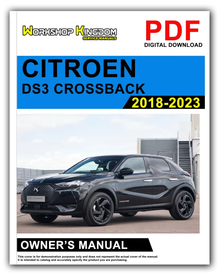 CITROEN DS3 CROSSBACK (2018-2023) Owner’s Manual – English – PDF Download