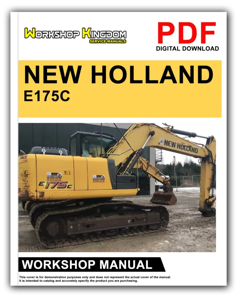 NEW HOLLAND E175C EVO Workshop Repair Service Manual – English – PDF Download