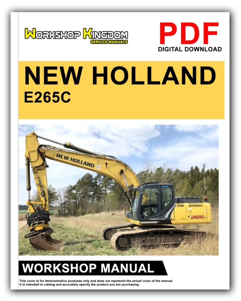 NEW HOLLAND E265C E305C Workshop Repair Service Manual – English – PDF Download