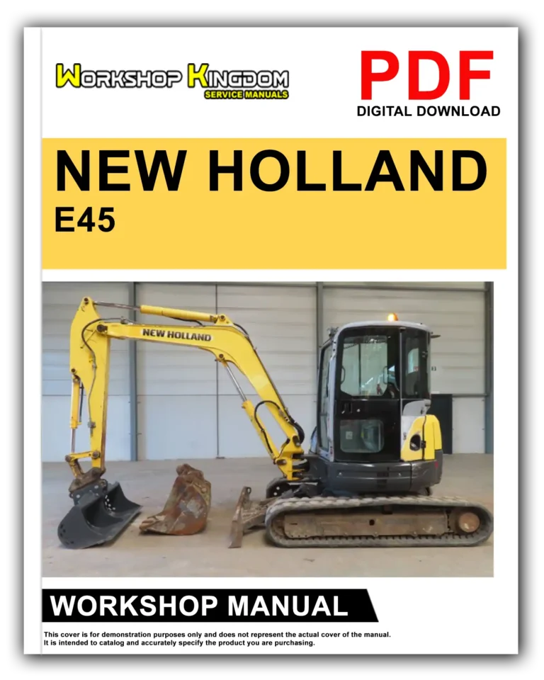 NEW HOLLAND E45 50 55 SR Workshop Repair Service Manual – English – PDF Download