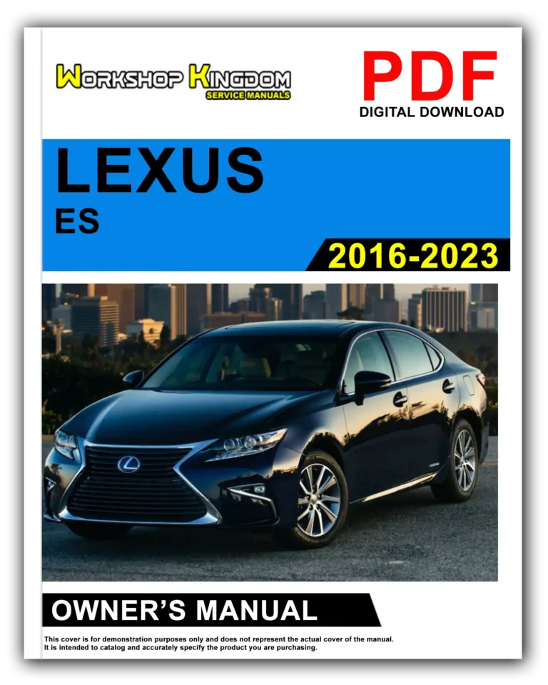 LEXUS ES (2016-2023) Owner’s Manual – English – PDF Download