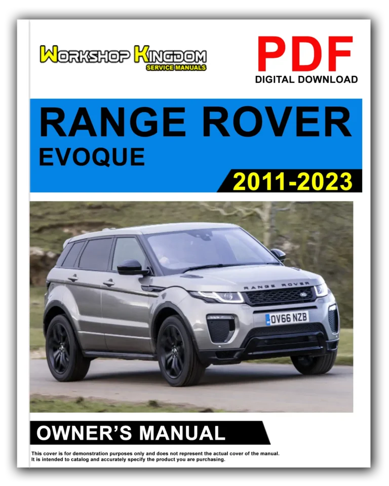RANGE ROVER EVOQUE (2011-2023) Owner’s Manual – English – PDF Download