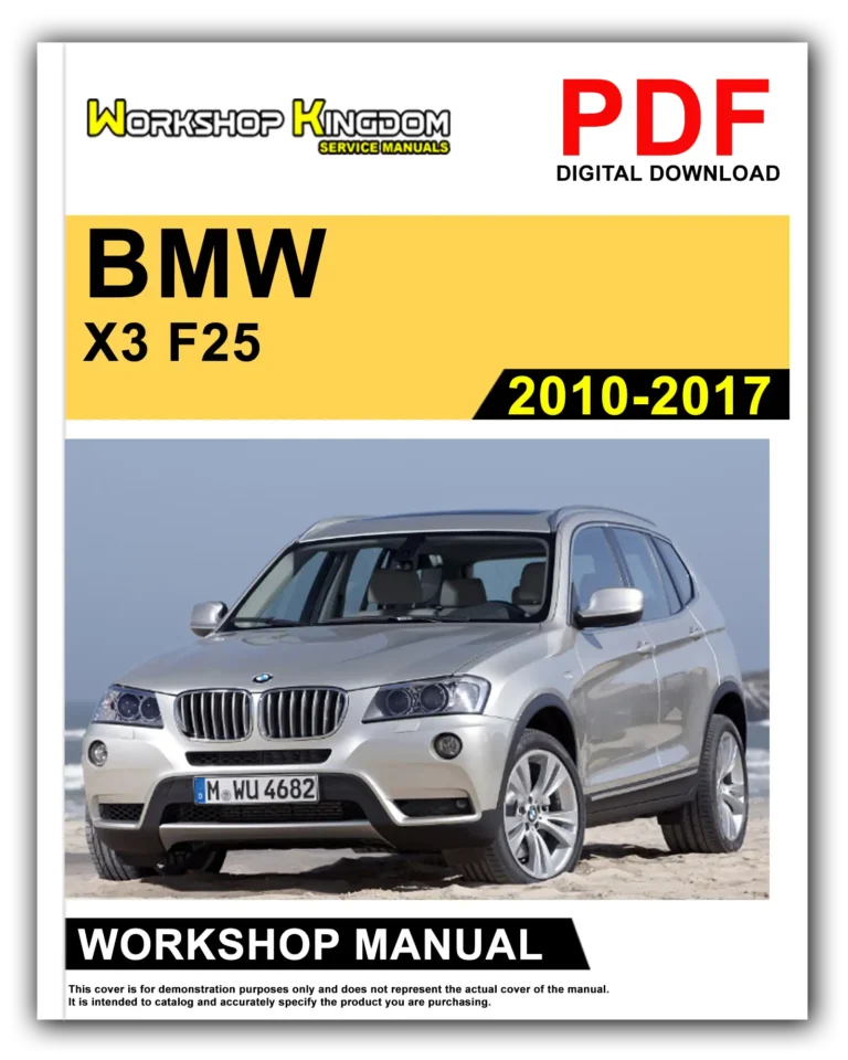 BMW X3 F25 (2010-2017) Workshop Repair Service Manual – English – PDF Download