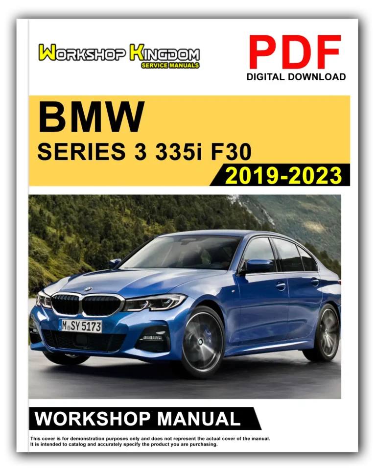 BMW SERIES 3 335i F30 (2019-2023) Workshop Repair Service Manual – English – PDF Download