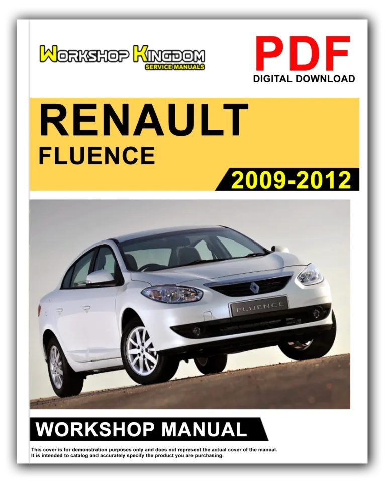 RENAULT FLUENCE (2009-2012) Workshop Repair Service Manual – English – PDF Download