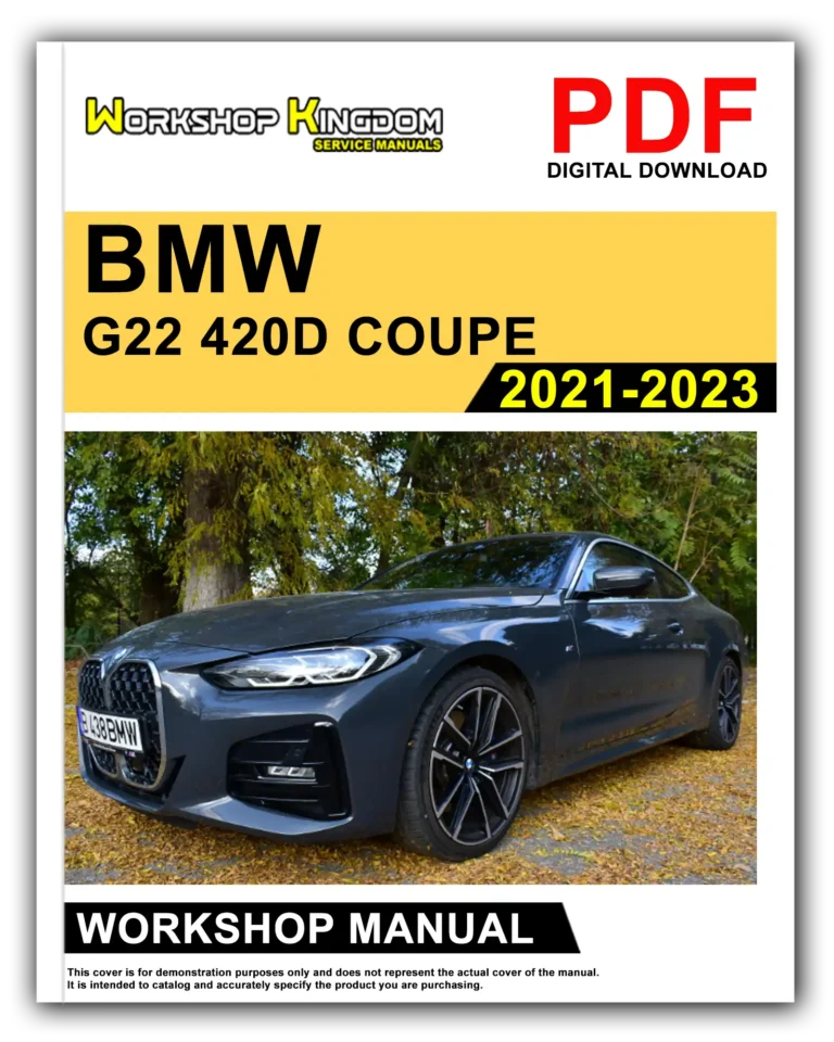 BMW G22 420D COUPE (2021-2023) Workshop Repair Service Manual – English – PDF Download