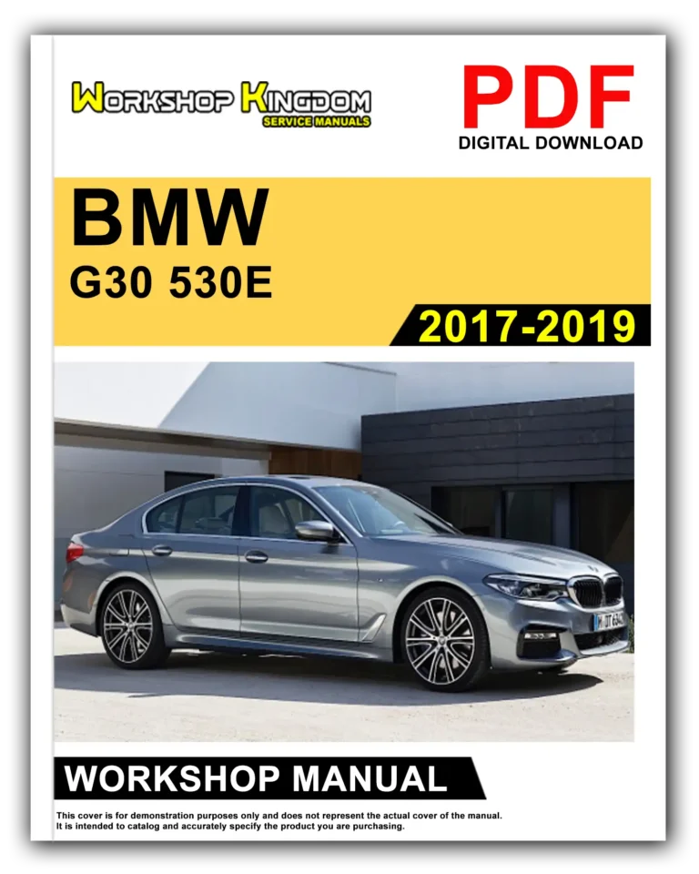 BMW G30 530E (2017-2019) Workshop Repair Service Manual – English – PDF Download