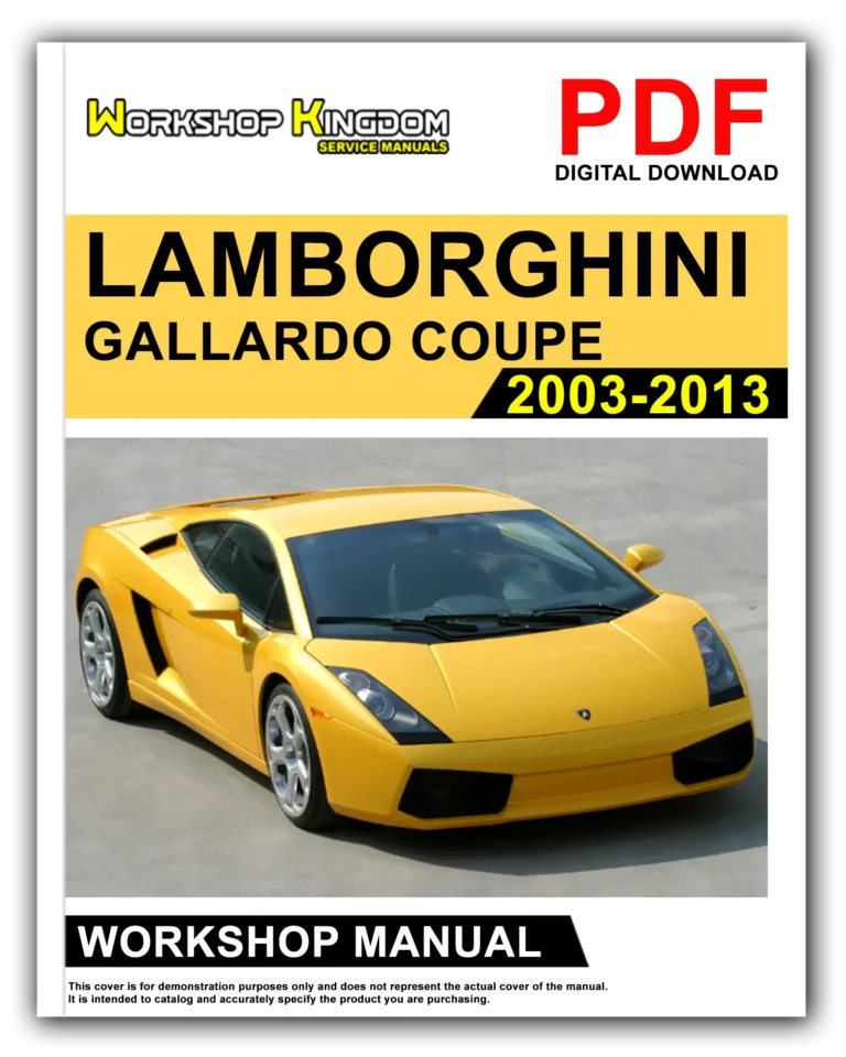 LAMBORGHINI GALLARDO COUPE (2003-2013) Workshop Repair Service Manual – English – PDF Download