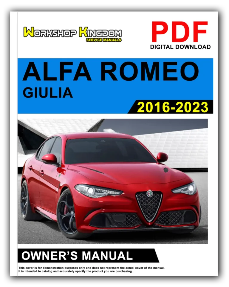 ALFA ROMEO GIULIA (2016-2023) Owner’s Manual – English – PDF Download
