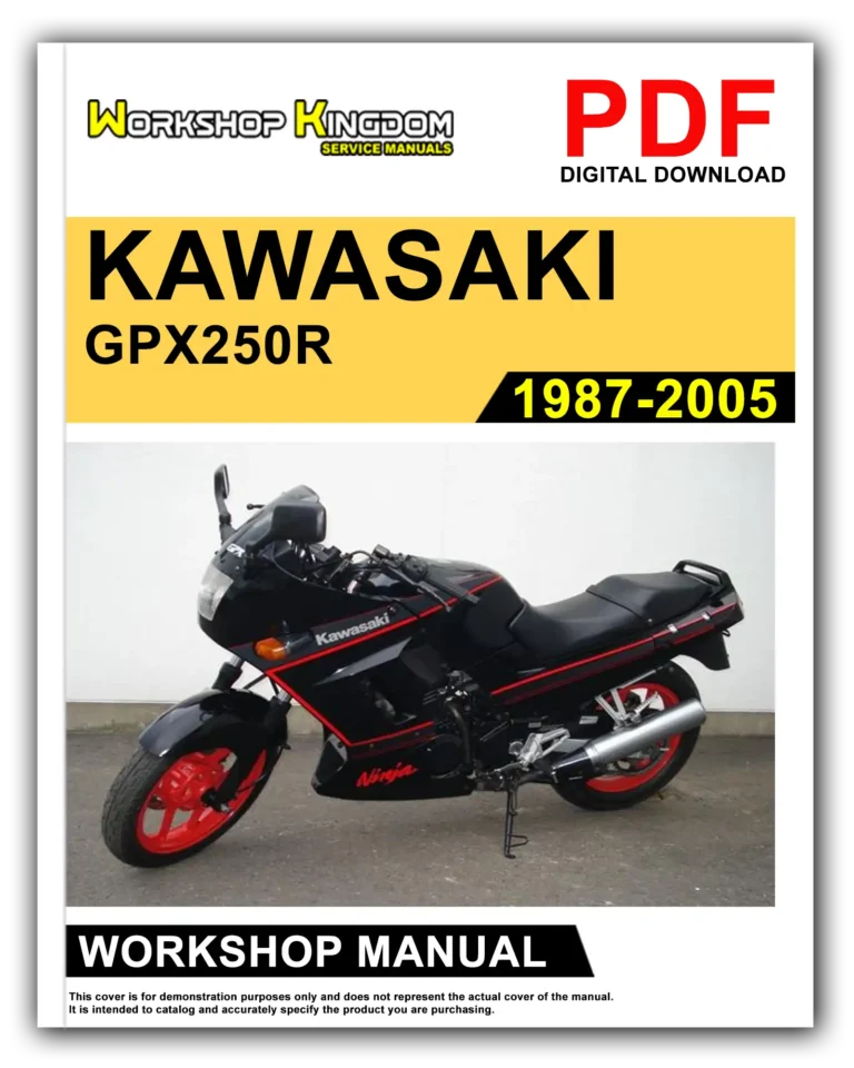 KAWASAKI GPX250R (1987-2005) Workshop Repair Service Manual – English – PDF Download