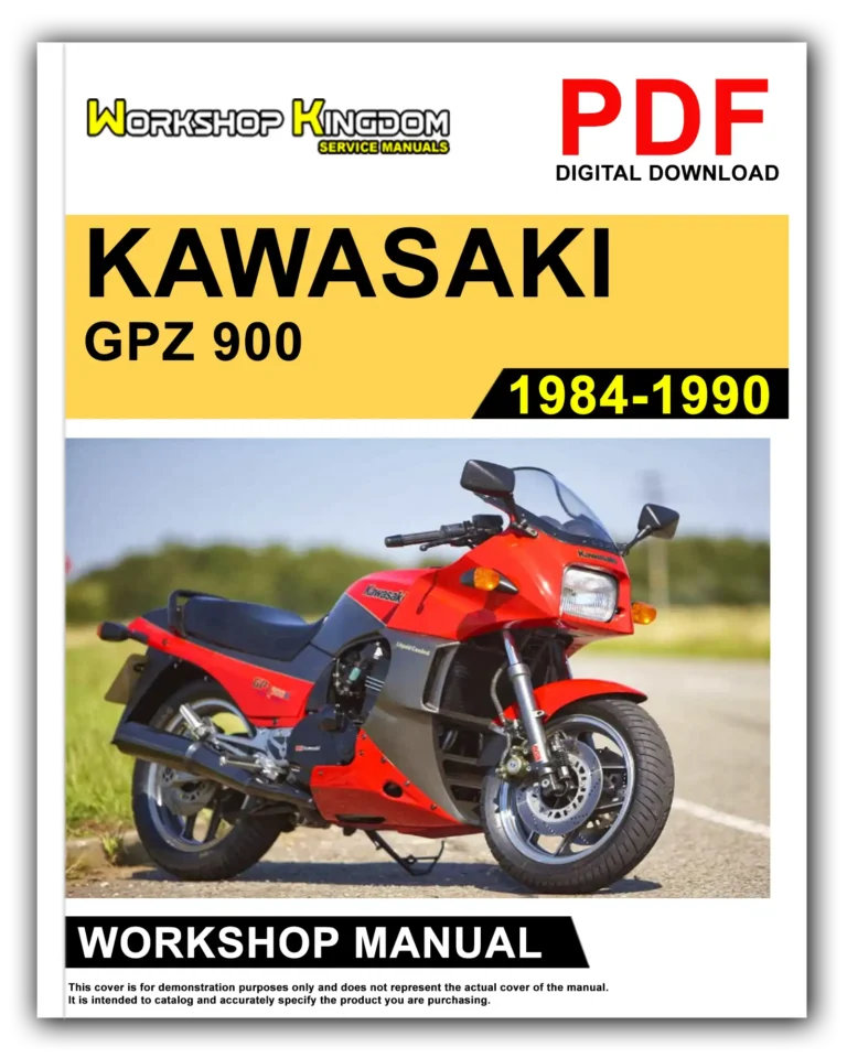 KAWASAKI GPZ 900 (1984-1990) Workshop Repair Service Manual – English – PDF Download