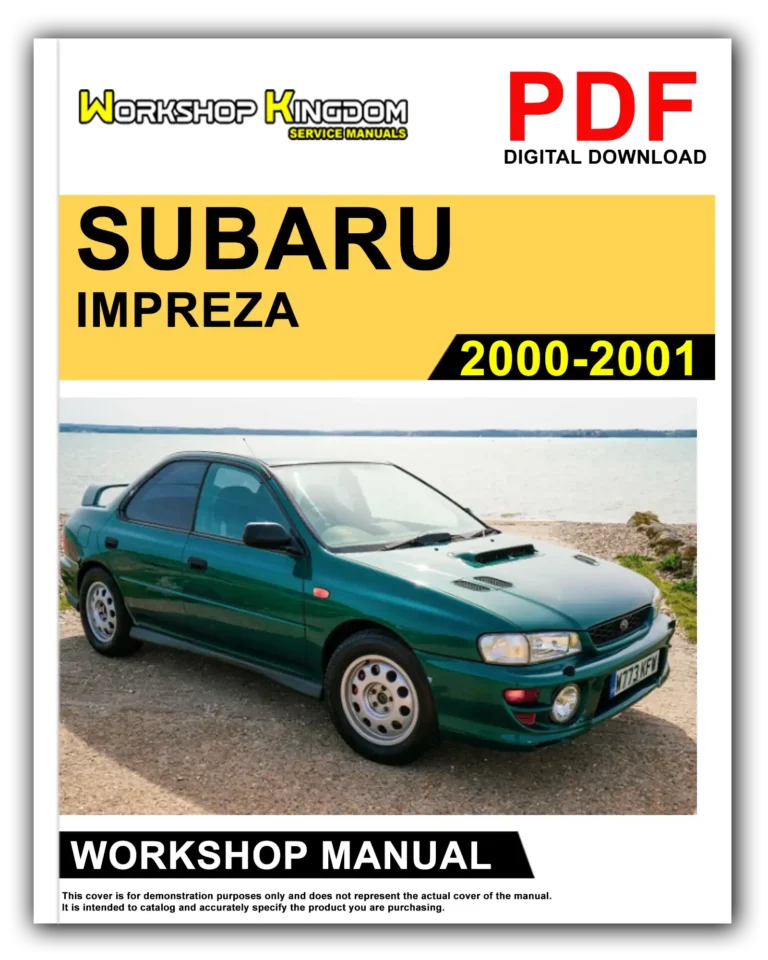 SUBARU IMPREZA (2000-2001) Workshop Repair Service Manual – English – PDF Download