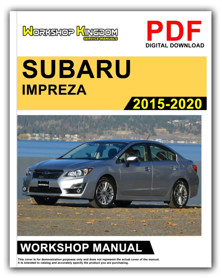 SUBARU IMPREZA (2015-2020) Workshop Repair Service Manual – English – PDF Download