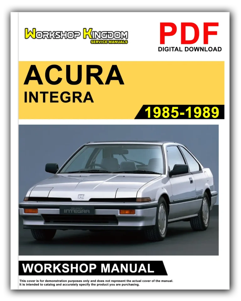 ACURA INTEGRA (1985-1989) Workshop Repair Service Manual – English – PDF Download