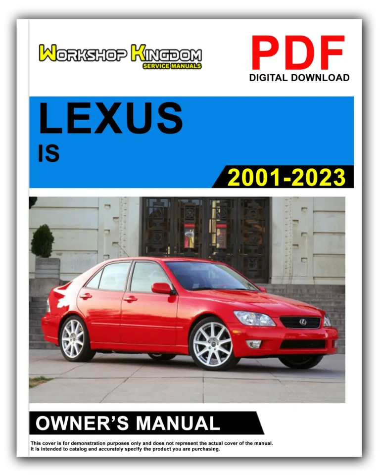 LEXUS IS (2001-2023) Owner’s Manual – English – PDF Download