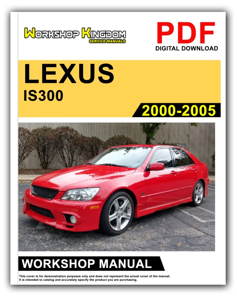 LEXUS IS300 (2000-2005) Workshop Repair Service Manual – English – PDF Download