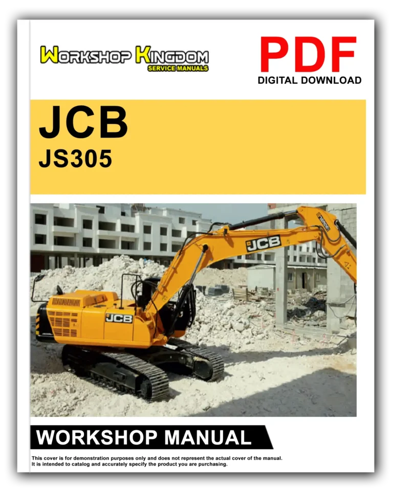 JCB 305 JS305 Workshop Repair Service Manual – English – PDF Download