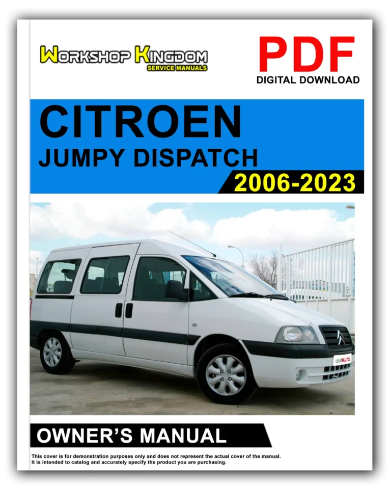 CITROEN JUMPY DISPATCH (2006-2023) Owner’s Manual – English – PDF Download