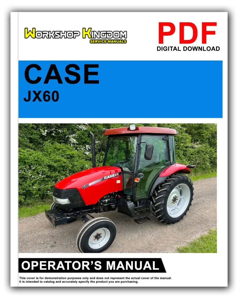 CASE JX60 JX70 JX80 JX90 JX95 Operator’s Manual – English – PDF Download