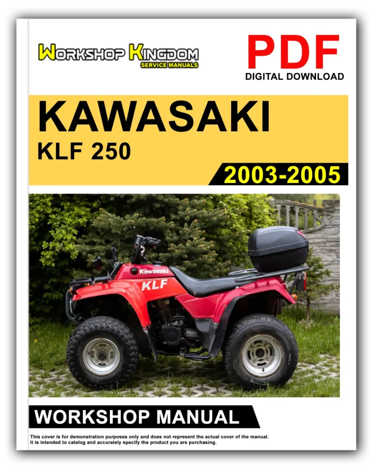 KAWASAKI KLF 250 (2003-2005) Workshop Repair Service Manual – English – PDF Download