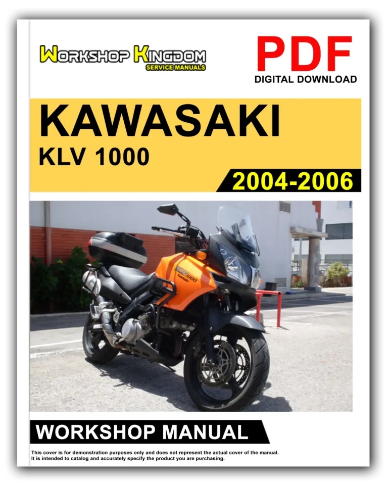 KAWASAKI KLV 1000 (2004-2006) Workshop Repair Service Manual – English – PDF Download