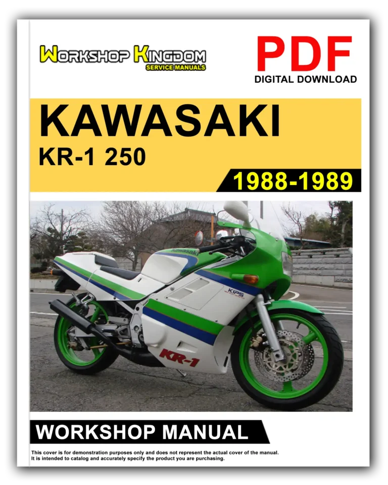 KAWASAKI KR-1 250 (1988-1989) Workshop Repair Service Manual – English – PDF Download