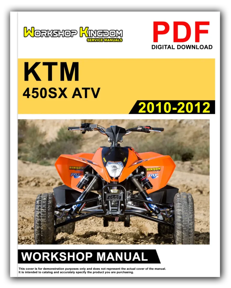 KTM 450SX 505SX (2010-2012) Workshop Repair Service Manual – English – PDF Download