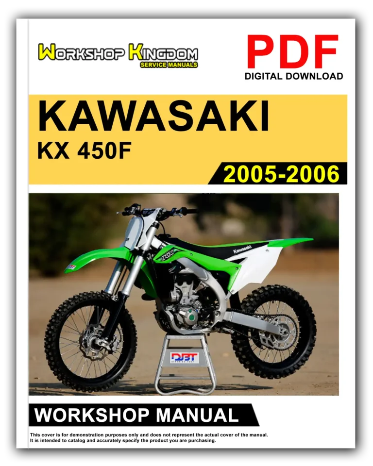 KAWASAKI KX 450F (2005-2006) Workshop Repair Service Manual – English – PDF Download