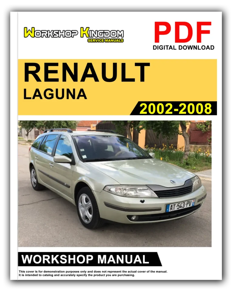 RENAULT LAGUNA (2002-2008) Workshop Repair Service Manual – English – PDF Download